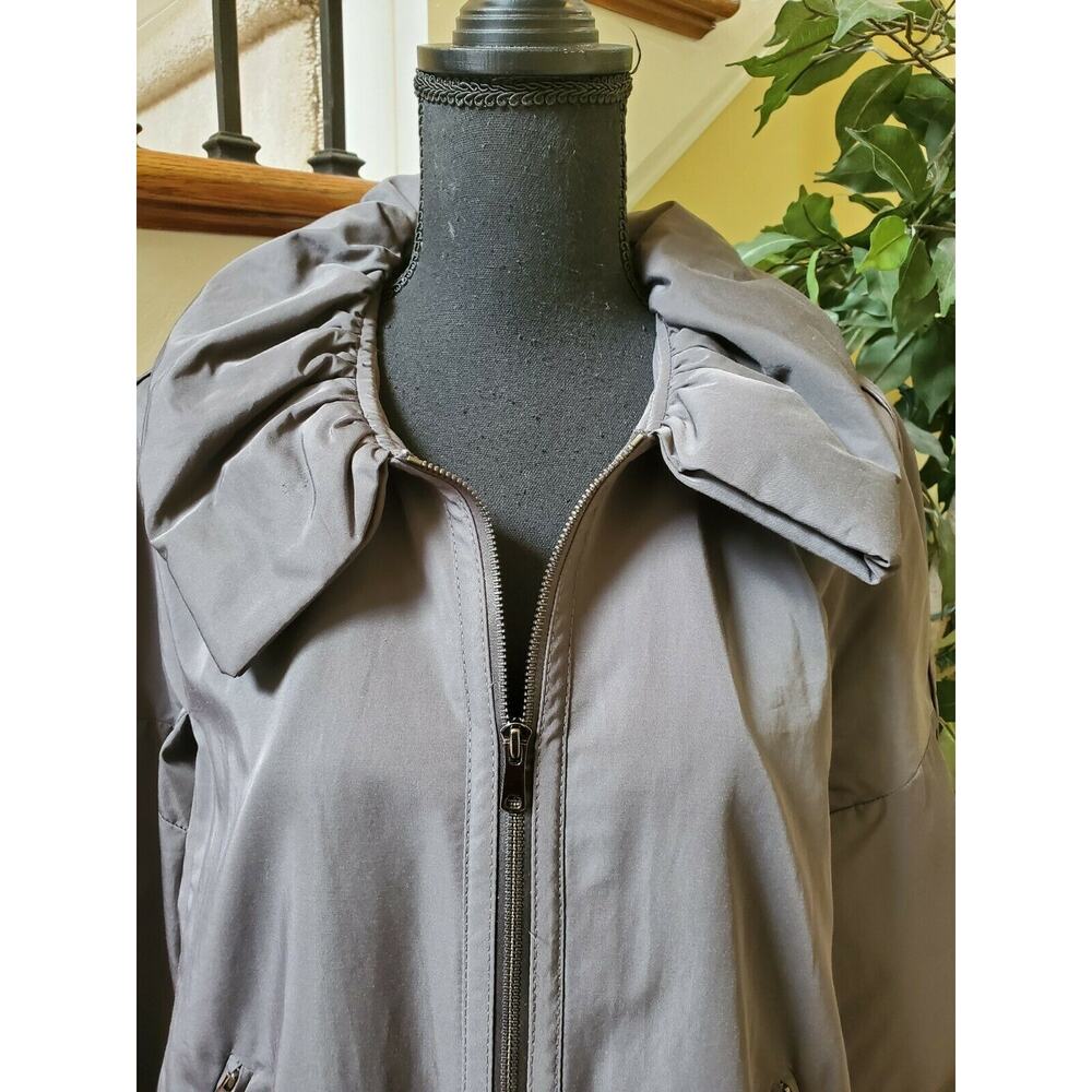 ANN TAYLOR Charcoal Full Zip Jacket Size M - Picture 2 of 10